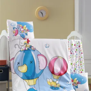 Set lenjerie 6 piese Bumbac Ranforce Macera 120x60 cm