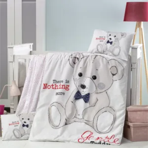 Set lenjerie 6 piese Bumbac Ranforce Teddy 120x60 cm