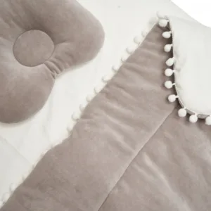 Set lenjerie cu 3 piese 120x60 cm Twins Crem