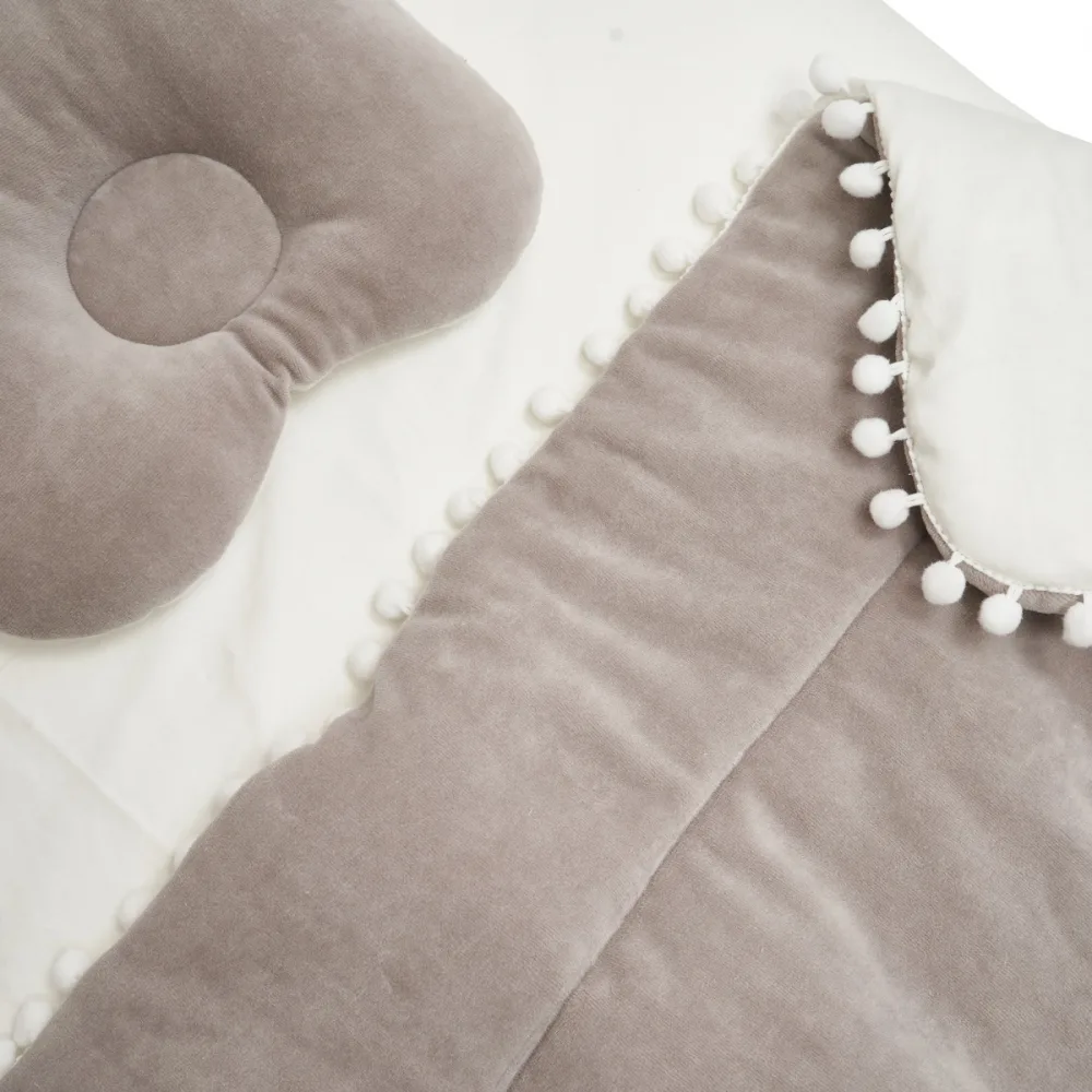 Set lenjerie cu 3 piese 120x60 cm Twins Crem