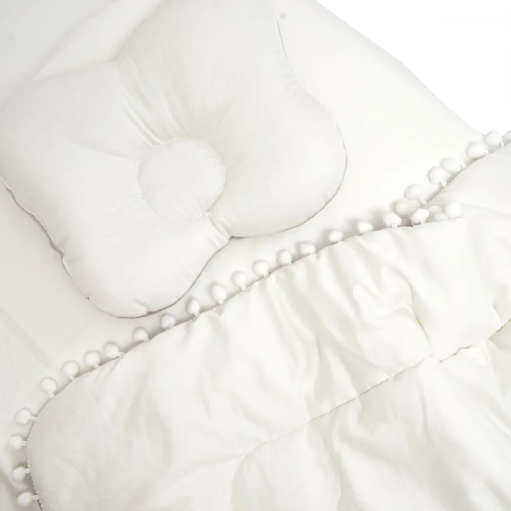 Set lenjerie cu 3 piese 120x60 cm Twins Roz