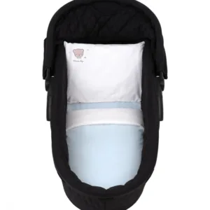 Set lenjerie cu 6 piese pentru landou sau patut co-sleeper KikkaBoo Dream Big Blue