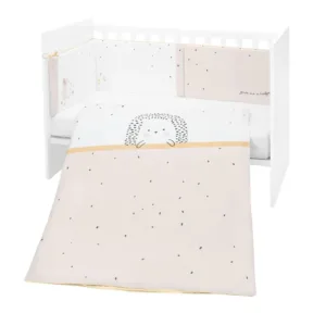 Set lenjerie de pat 2 piese Kikka Boo EU Style 70 x 140 cm Hedge Hugs