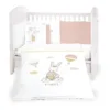 Set lenjerie de pat 6 piese Kikka Rabbits In Love 60x120 cm