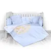 Set lenjerie de pat 60 x 120 Lorelli Lilli blue 3701 - 5 articole