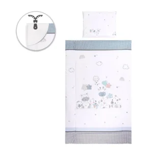 Set lenjerie de pat Lorelli Cosy 5 piese Girafa