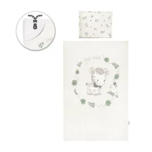 Set lenjerie de pat Lorelli Cosy 5 piese Jungle Bej