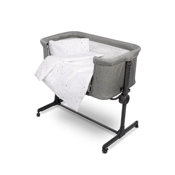 Set lenjerie de pat Lorelli cu 5 piese bumbac ranforce Eva Happy Friends Mint