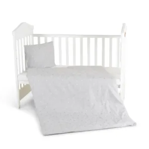 Set lenjerie de pat Moni Hugzz 60 x 120 cm 3 piese stelute gri