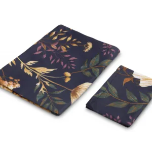 Set lenjerie de pat bumbac cu 2 piese 100x135 cm40x60 cm Sensillo Florarie