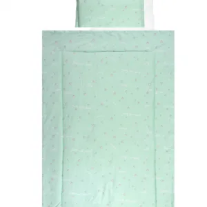 Set lenjerie pat 4 piese bumbac ranforce Friends Green