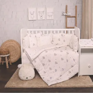 Set lenjerie pat 8 piese bumbac ranforce Trend Blue Aeroplane