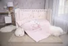Set lenjerie pat Smile bumbac ranforce Pink Ballerina Bear 60 x 120 cm