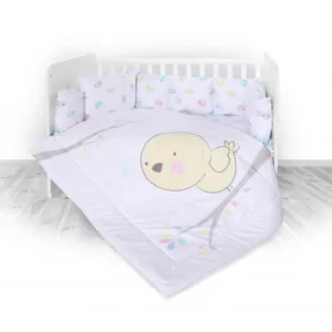 Set lenjerie pat bumbac ranforce 7 piese Lili Chicken