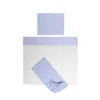 Set lenjerie patut 120x60 cm Tiny Dream 3 piese bumbac ranforce Train Blue