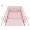 Set lenjerie patut 5 piese MimiNu 120x60 cm Royal Powder Pink