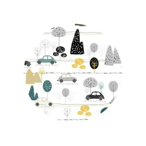 Set lenjerie patut MimiNu 6 piese cu pilota perna aparatori laterale din bumbac 120x60 cm Childrens Journey Grey