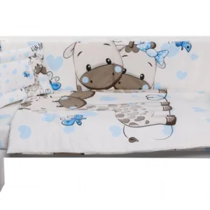 Set lenjerie patut cu 5 piese UMe Blue