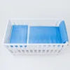 Set lenjerie pentru patut cu 6 piese din bumbac 120x60 cm Blue