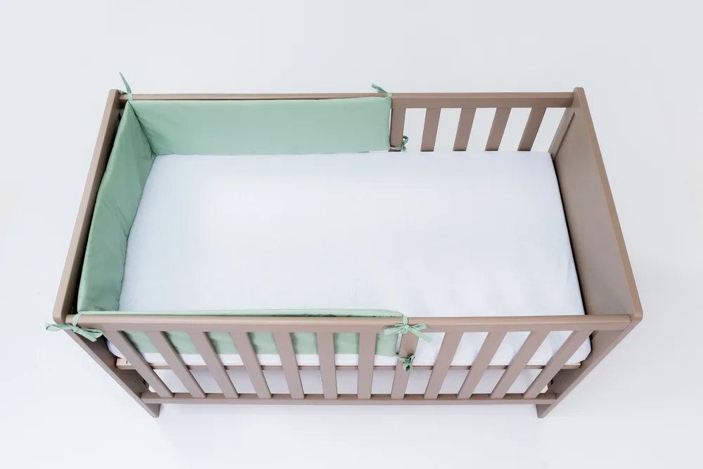 Set lenjerie pentru patut cu 6 piese din bumbac 120x60 cm Mint