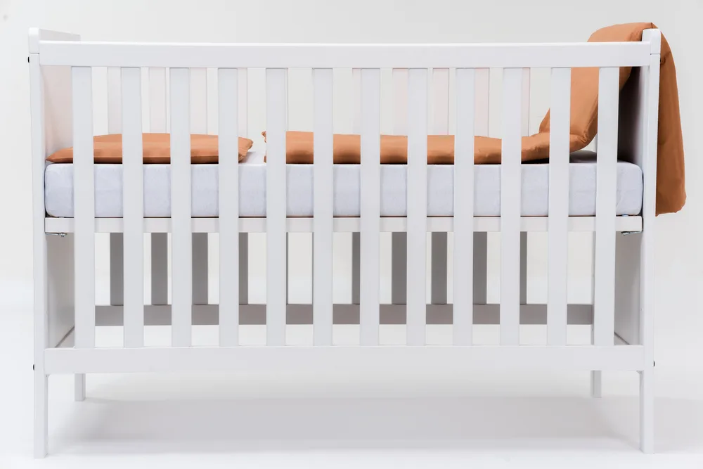 Set lenjerie pentru patut cu 6 piese din bumbac 120x60 cm Peach