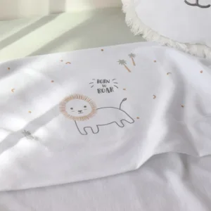 Set lenjerie pentru patut mini 3 piese jersey Nairobi 90x40 cm