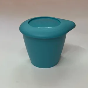 Set lingurita de voiaj pliabila si recipient hrana albastru