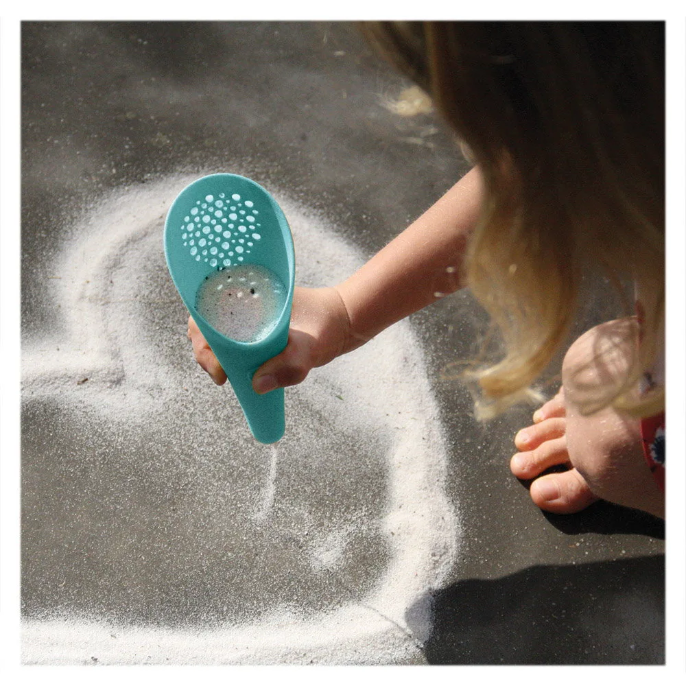 Set lopatica cu sita si minge Quut Toys Cuppi Albastru