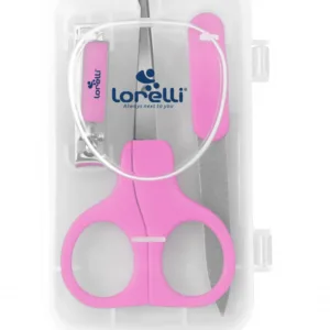 Set manichiura bebe 3 piese cu suport pink