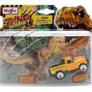 Set masinuta si figurina dinozaur Maisto