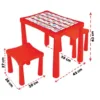 Set masuta cu 2 scaunele Pilsan Story Rosu pentru scrisactivitati