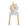 Set masuta cu 2 scaunele din lemn Moni Unicorn