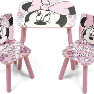 Set masuta si 2 scaunele Minnie Mouse