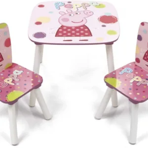 Set masuta si 2 scaunele Peppa Pig