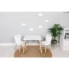 Set masuta si doua scaune pentru copii FreeON Athena din lemn alb