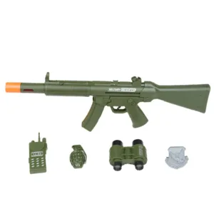 Set militar pentru copii cu automat