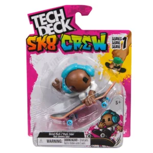 Set mini skateboard cu figurina