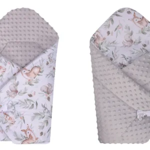 Set multifunctional complet pentru bebelusi cu 5 piese Minky Oliv Forest