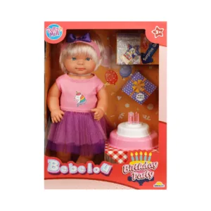 Set papusa Bebelou cu fusta violet