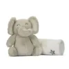 Set pãturã si jucarie Lorelli Classic Nappy 90x75 cm Elefant Bej