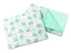 Set paturica 55x75 cm si perna 35x30 cm Minky Mint Hedgehogs