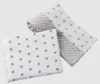 Set paturica 75x100 cm si perna 35x30 cm Nichiduta Minky Stars Grey