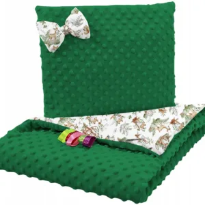 Set paturica 75x100 cm si perna 35x30 cm pentru copii