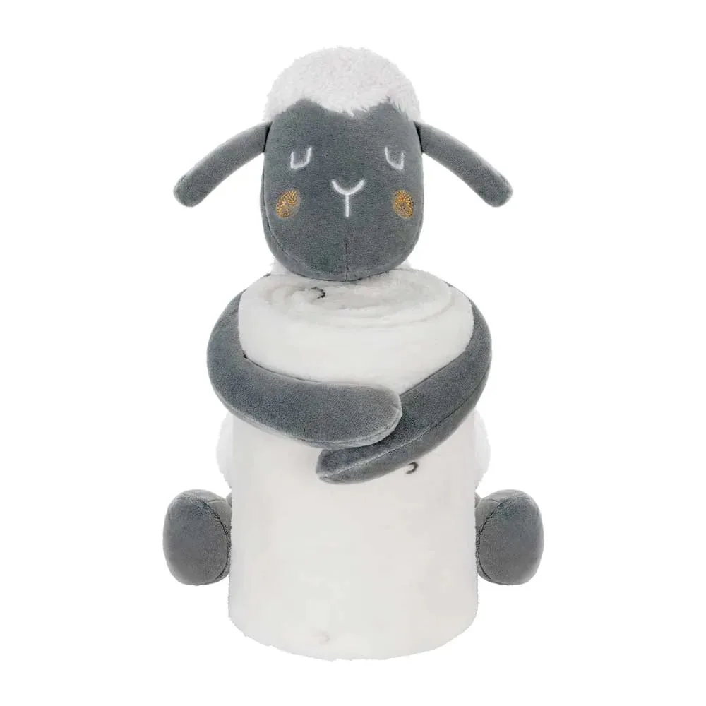 Set paturica cu jucarie Kikka Boo Sleepy Sheeps 70x100 cm