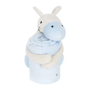 Set paturica cu jucarie Kikka Boo Stripy Friends 70x100 cm