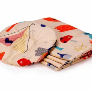 Set paturica si pernuta pentru formarea capului bebelusului SomnArt Bufnite