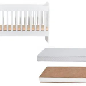 Set patut din lemn Nichiduta 120x60 cm Sweet Dreams II +  Saltea cocos 12 cm