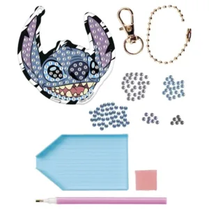 Set pentru decorat breloc Stitch cu strasuri