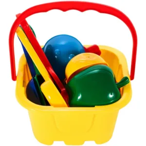 Set pentru nisip cu 10 accesorii Galben