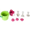 Set pentru nisip galetusa cu stropitoare si 5 accesorii Verde